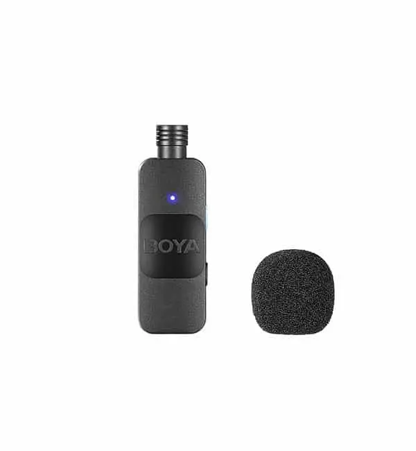 میکروفون یقه ای بی سیم بویا مدل BY-V2 BOYA ا لایتننینگ برای IOS 3 میکروفون یقه ای بی سیم بویا مدل BY-V2 BOYA