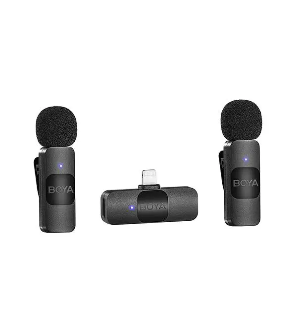 میکروفون یقه ای بی سیم بویا مدل BY-V2 BOYA ا لایتننینگ برای IOS 1 میکروفون بویا v2