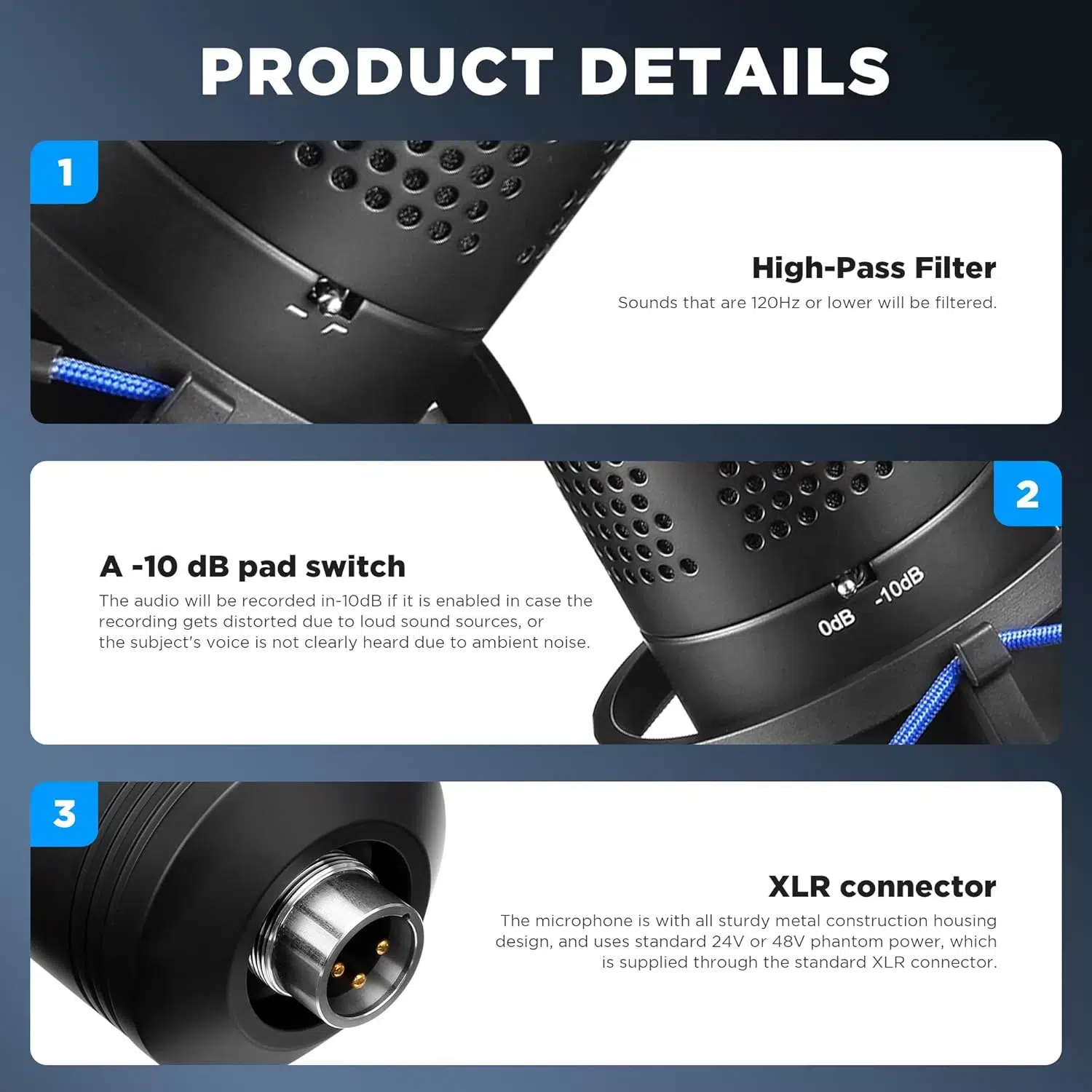 میکروفون استودیویی بویا مدل BY-M1000 Pro