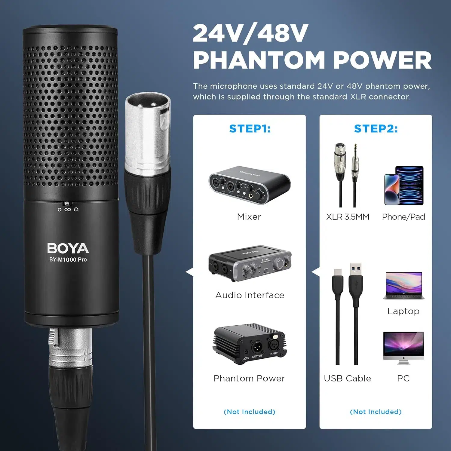 میکروفون استودیویی بویا مدل BY-M1000 Pro