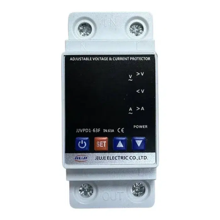 محافظ ولتاژ و جریان تکفاز 63 امپر jiuji