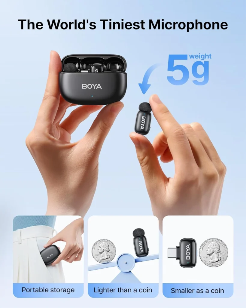 میکروفون بویا Mini 2-02 1 میکروفون بی سیم بویا Mini 2
