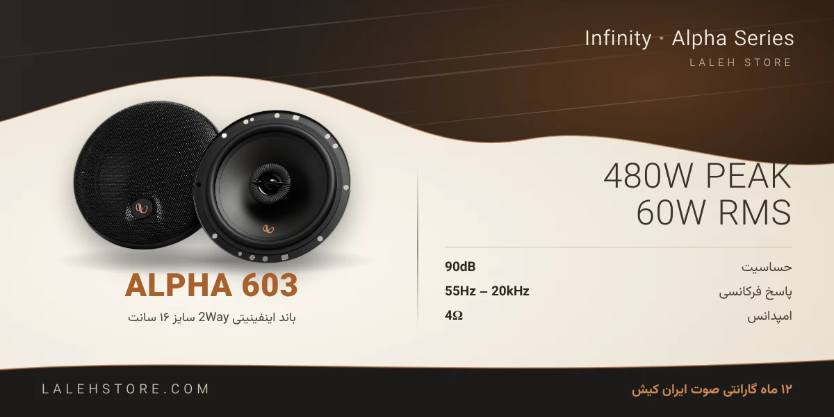 باند اینفینیتی Alpha 603 سایز 16 سانت 1 banner infinity alpha 603